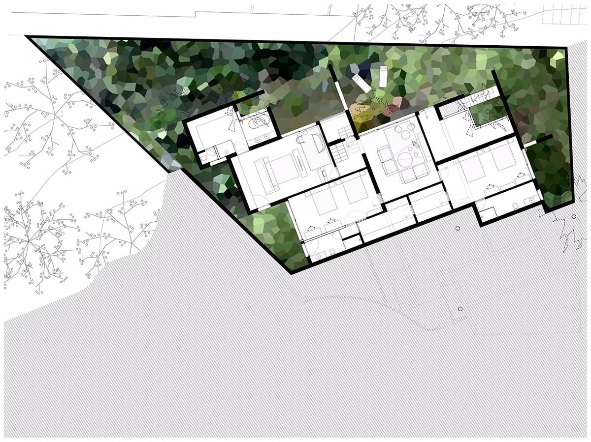 色彩成了这座住宅的主角，点亮每片墙体每个空间