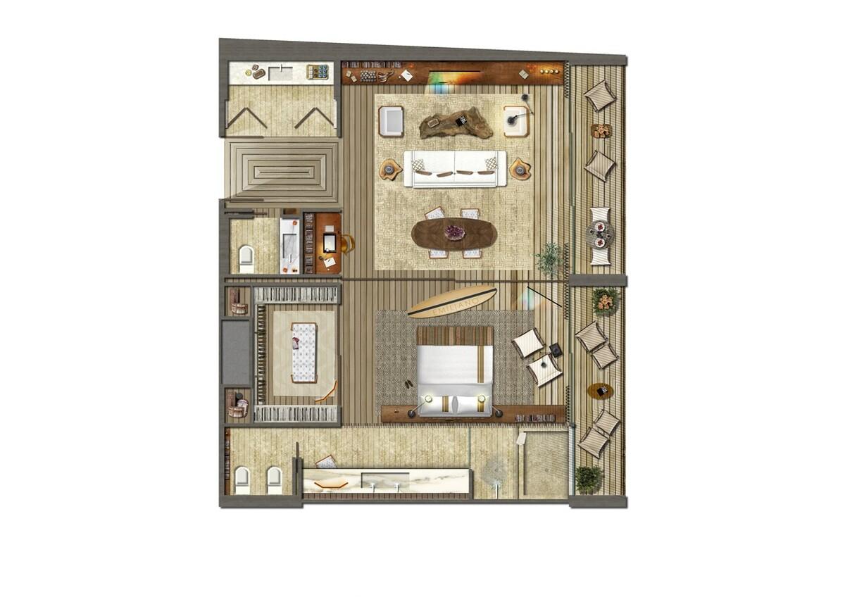隐匿于混凝土建筑中的蜂窝酒店，坐享世界最美景观