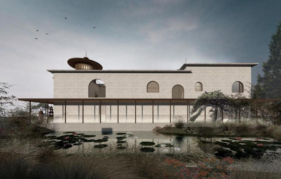于空灵之处，觅得静修：江苏扬州观音院 / 上海善祥建筑设计