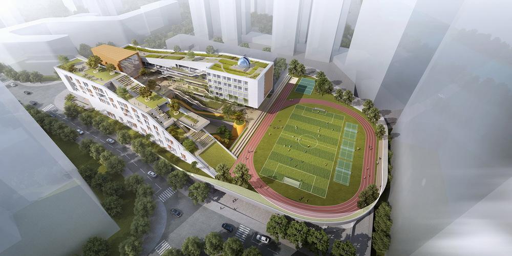 深圳龙华清泉外国语学校（初中部）/一境建筑设计