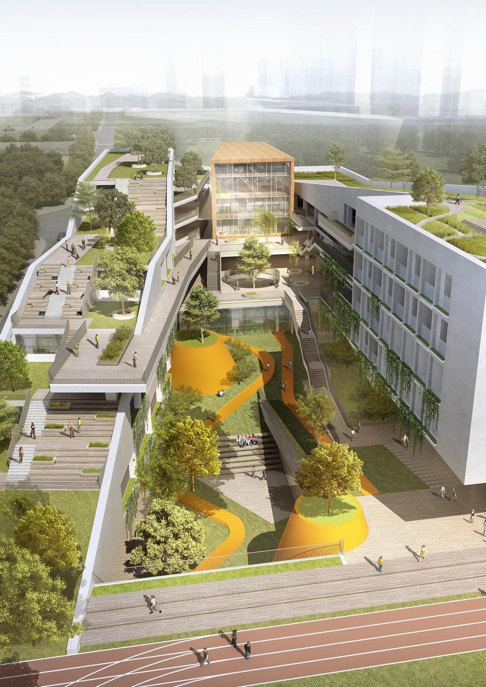 深圳龙华清泉外国语学校（初中部）/一境建筑设计