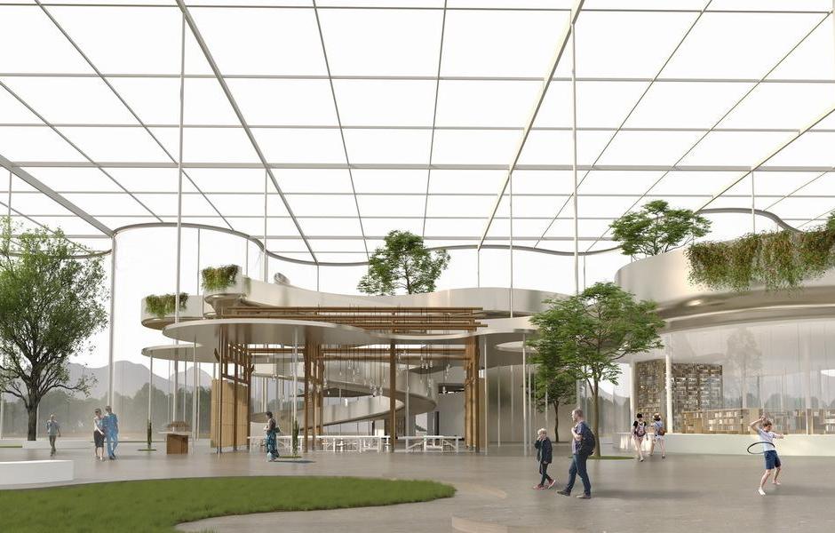 婺川复园——遵义市务川县文化中心设计方案 / 外行建筑