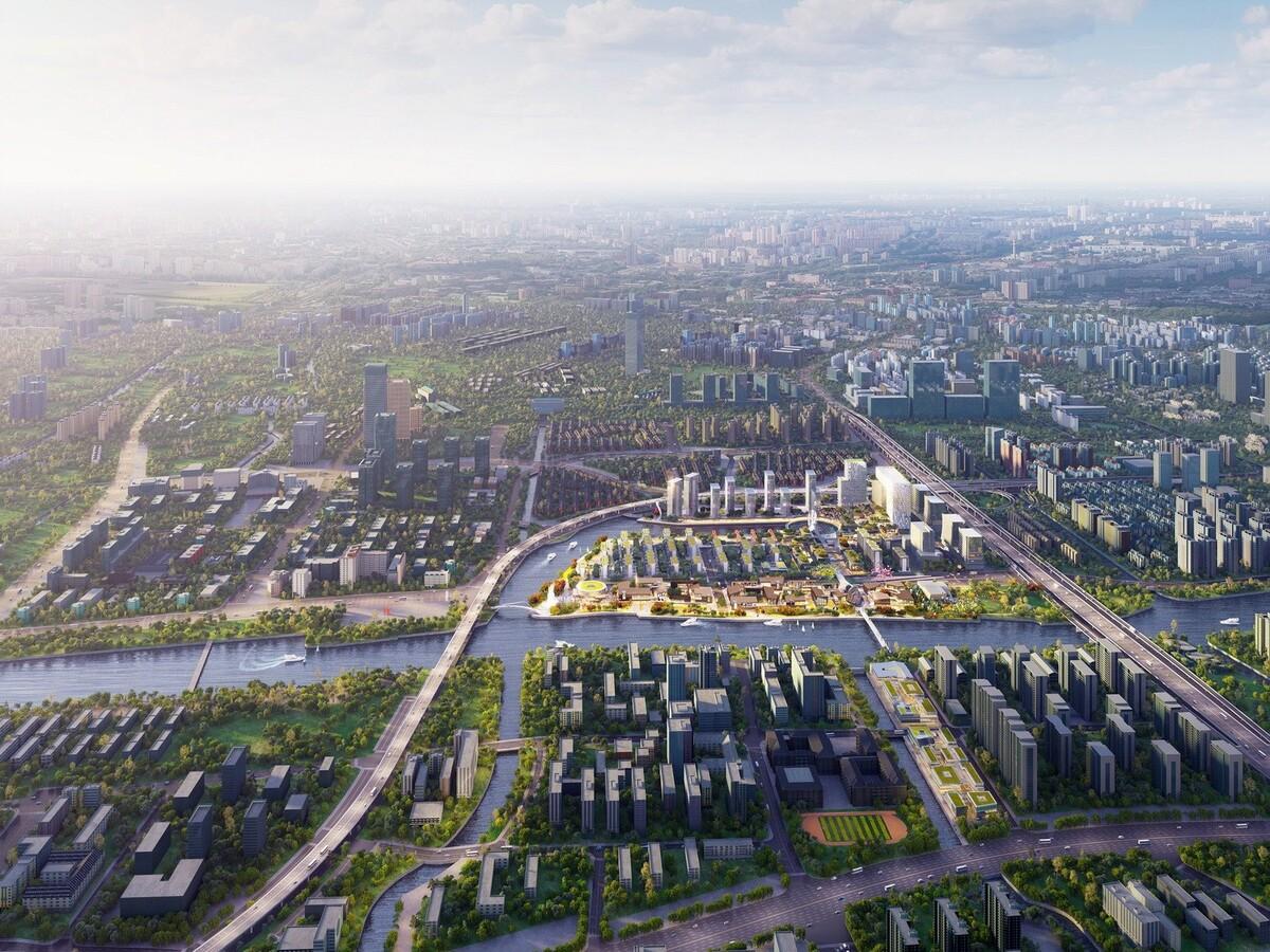 现代园林：杭州运河湾国际旅游休闲综合体 / Aedas 