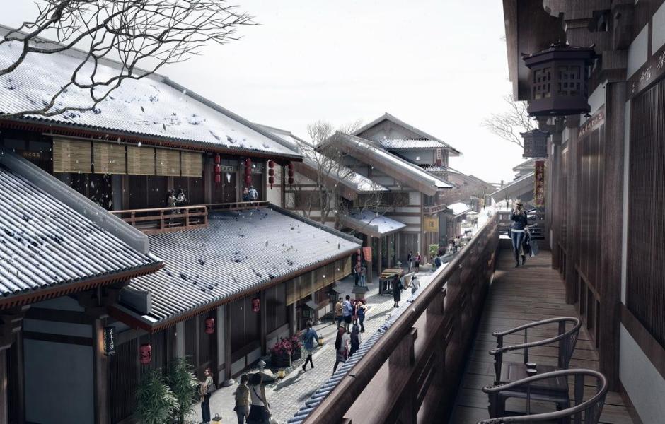 现代视角下的新唐风演绎：长春世茂莲花山文旅小镇 / UA尤安设计