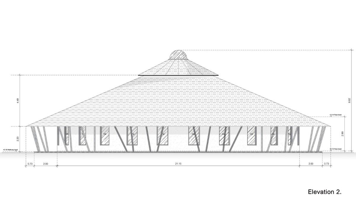 竹结构建筑，Panyaden 中学图书馆 / Chiangmai Life Architects