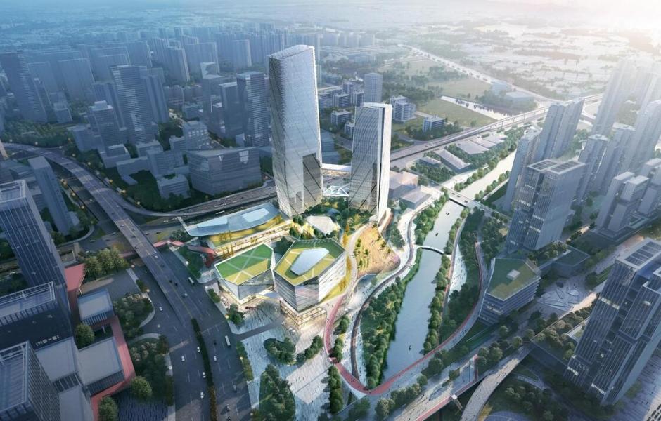 广州海珠创新湾门户枢纽城市设计暨核心地块建筑概念设计 / 林同棪国际中国