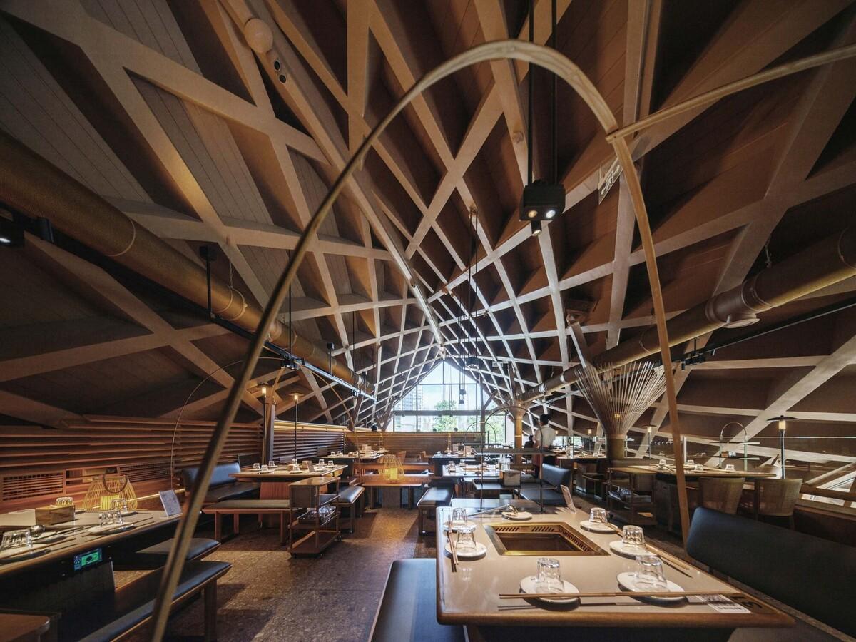 交子大道木屋顶餐厅 / 致野建筑