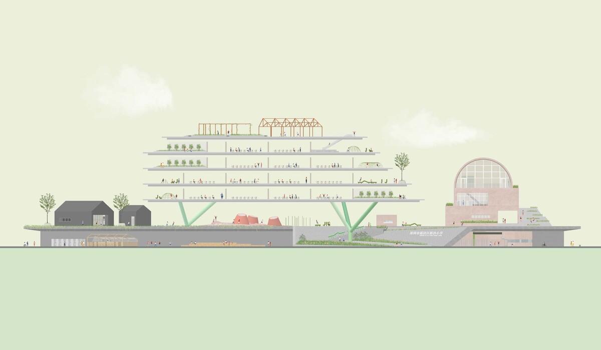 深圳福田新沙小学 / 一十一建筑