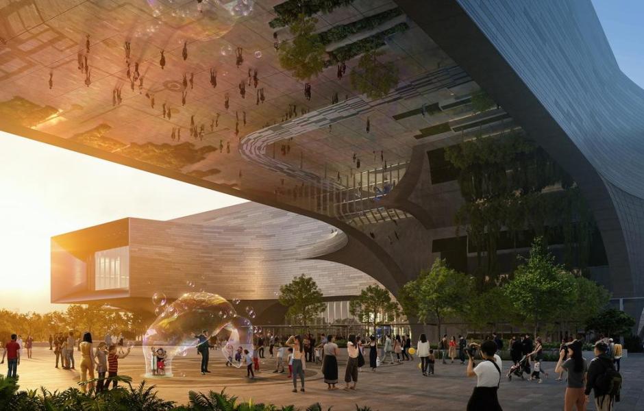 ​新加坡新科学中心，滨水漂浮 / 扎哈·哈迪德建筑事务所