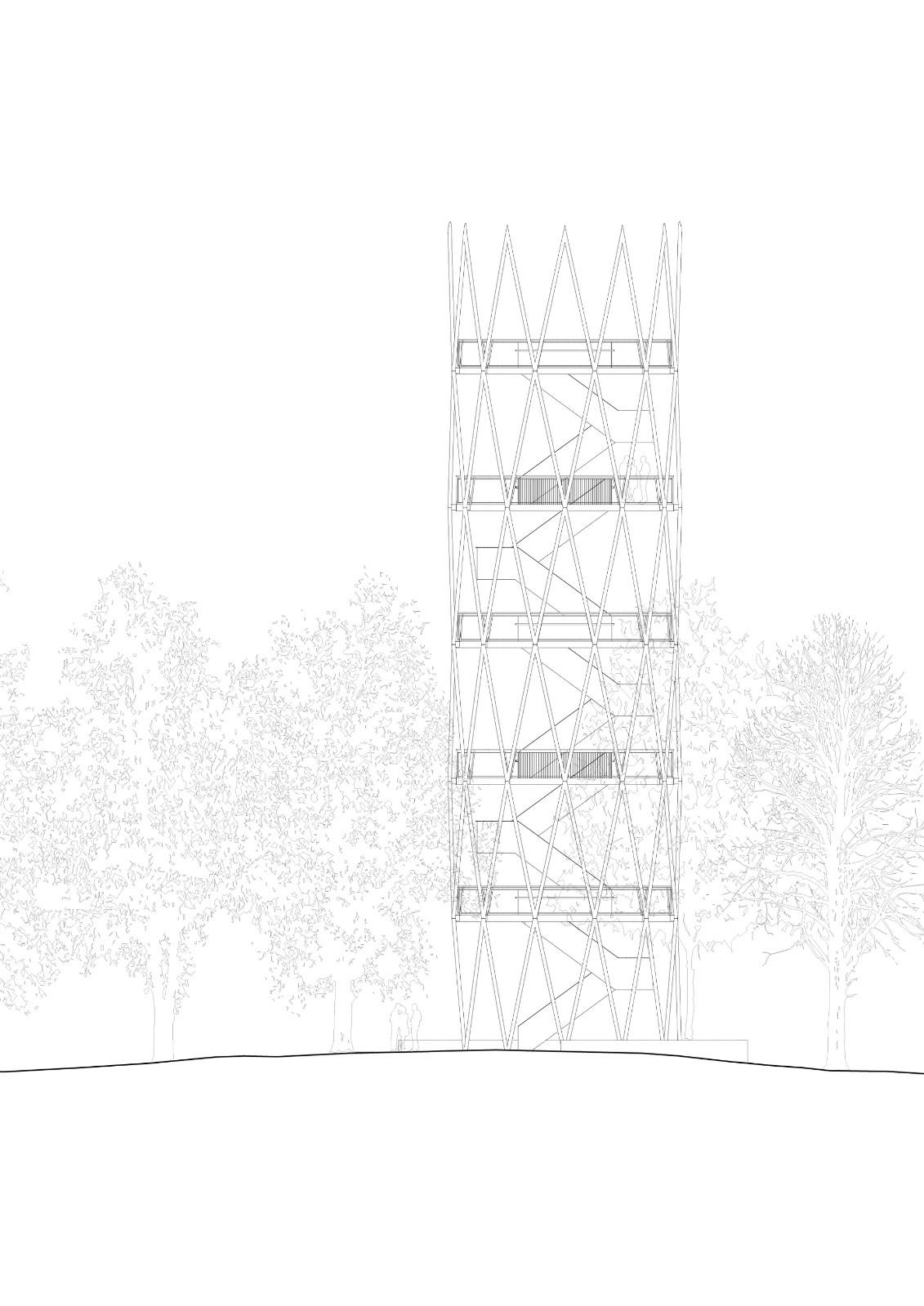 Hardtbergturm 瞭望塔 / Wolfgang Ott Architekt BDA