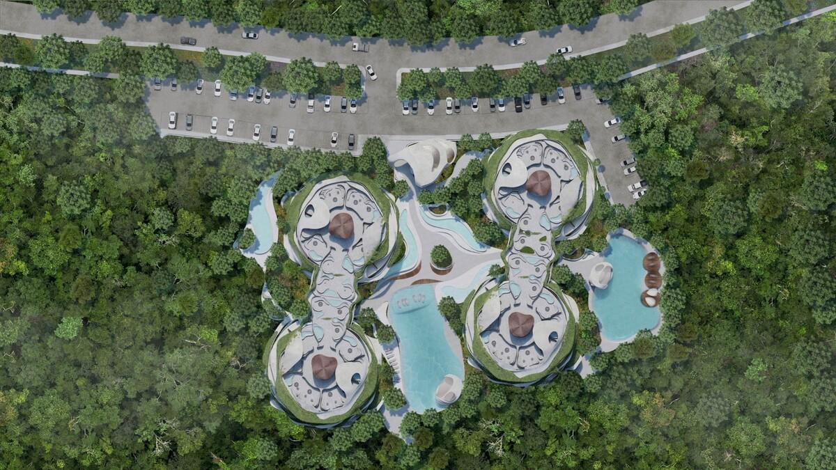“雕塑住宅”，首个图卢姆住宅项目 / AZULIK and Roth Architecture