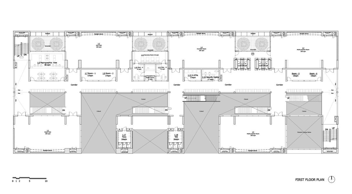 艾哈迈达巴德大学中心 / Stephane Paumier Architects