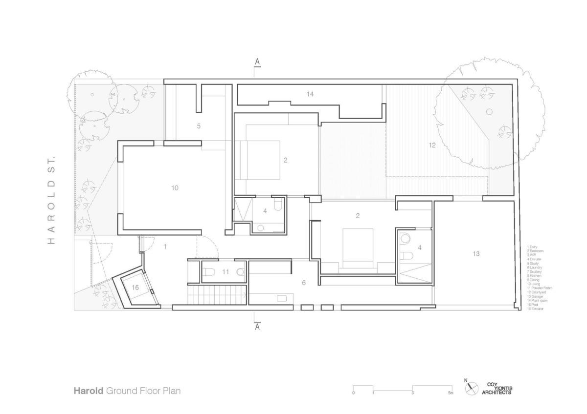 戏剧化结构，哈洛德住宅 / Coy Yiontis Architects