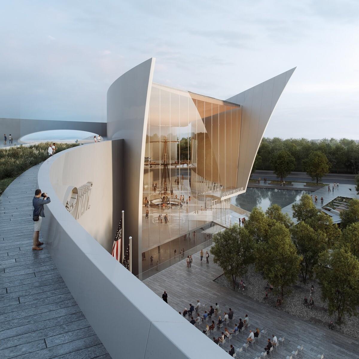 美国海军新国家博物馆入围方案揭晓：Perkins&Will方案展示