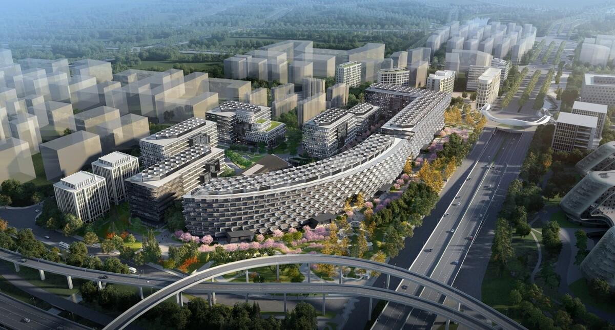 律动绿洲，超越凝固时刻：临空超大型围合式建筑 / BAU建筑与城市设计事务所