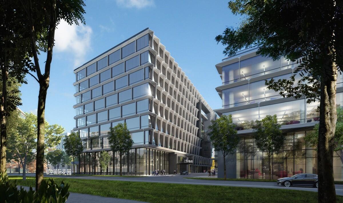 律动绿洲，超越凝固时刻：临空超大型围合式建筑 / BAU建筑与城市设计事务所