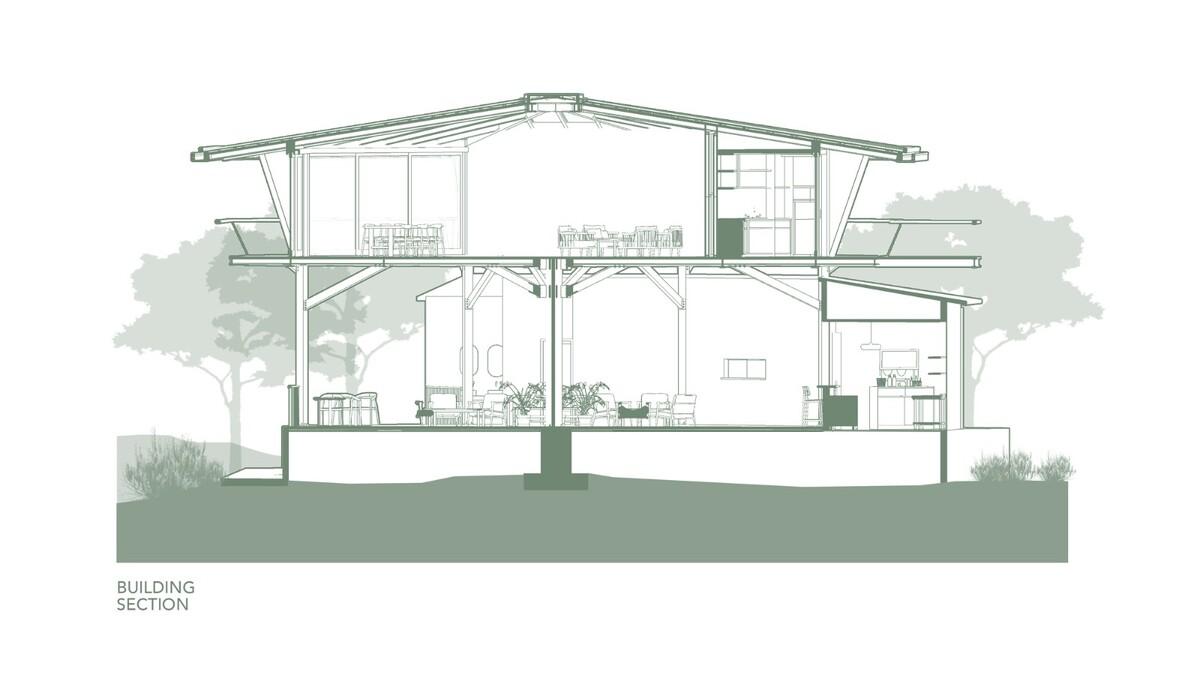 八角餐厅和工作区 / Stilt Studios