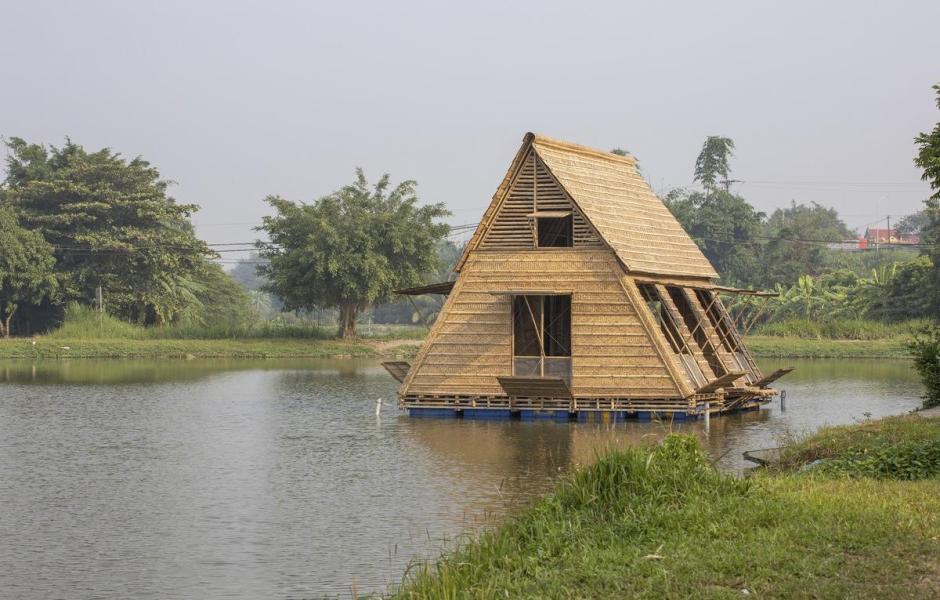 适应气候变化，漂浮竹屋 / H&P Architects