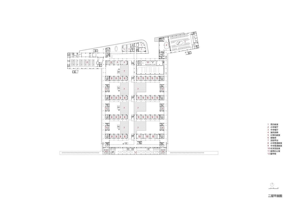 苏州大学高邮实验学校 / 九城都市建筑