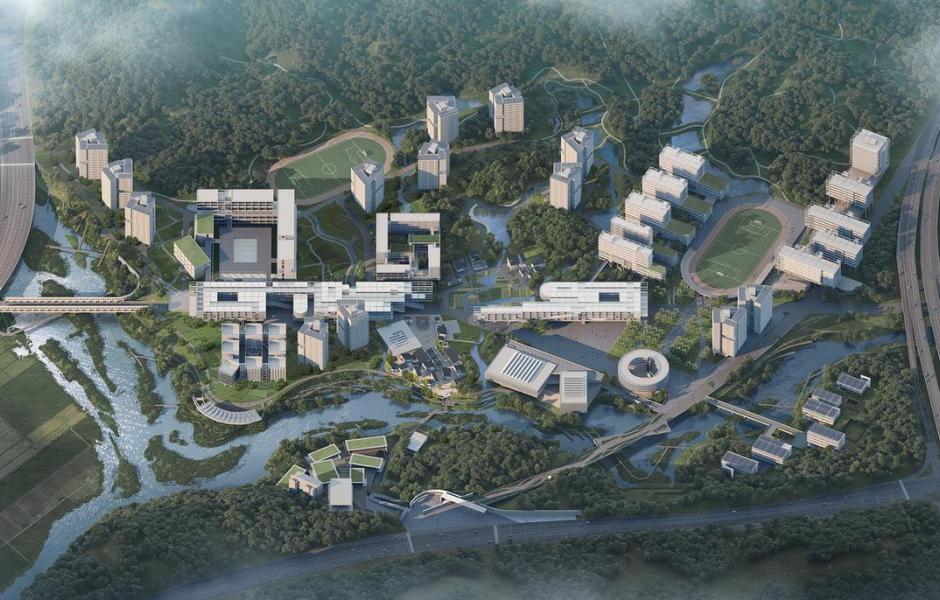延绵川津，城乡共生：深圳职业技术大学深汕校区 / 汤桦建筑设计