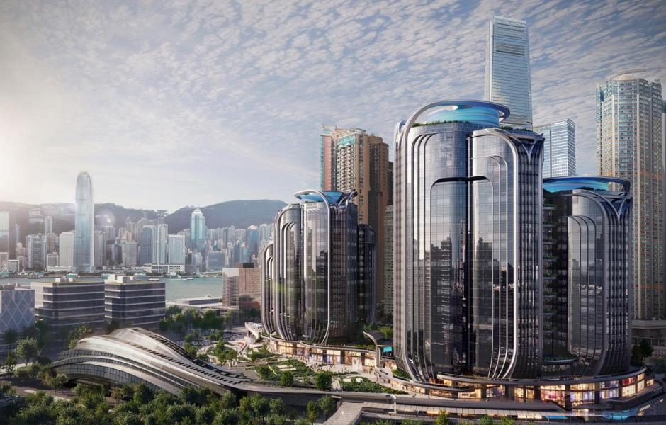 香港西九龙高铁总站上盖方案 / 扎哈·哈迪德建筑设计事务所