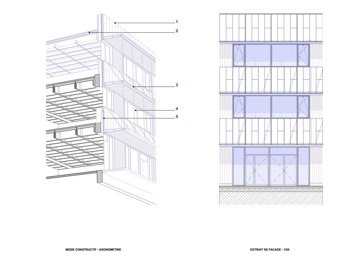 玛丽斯·巴斯蒂中学重建项目 / Tectoniques Architects